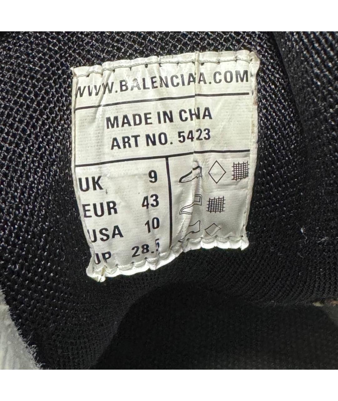 BALENCIAGA Оранжевые текстильные низкие кроссовки / кеды, фото 5