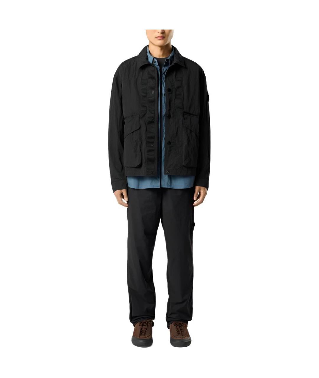 STONE ISLAND Черная куртка, фото 3