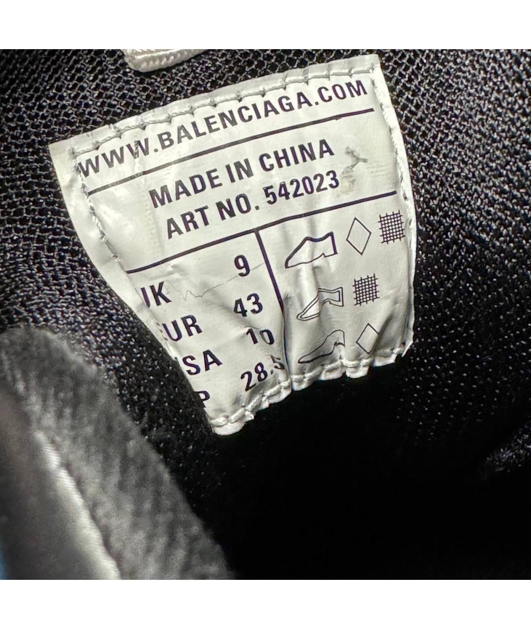 BALENCIAGA Зеленые текстильные низкие кроссовки / кеды, фото 5