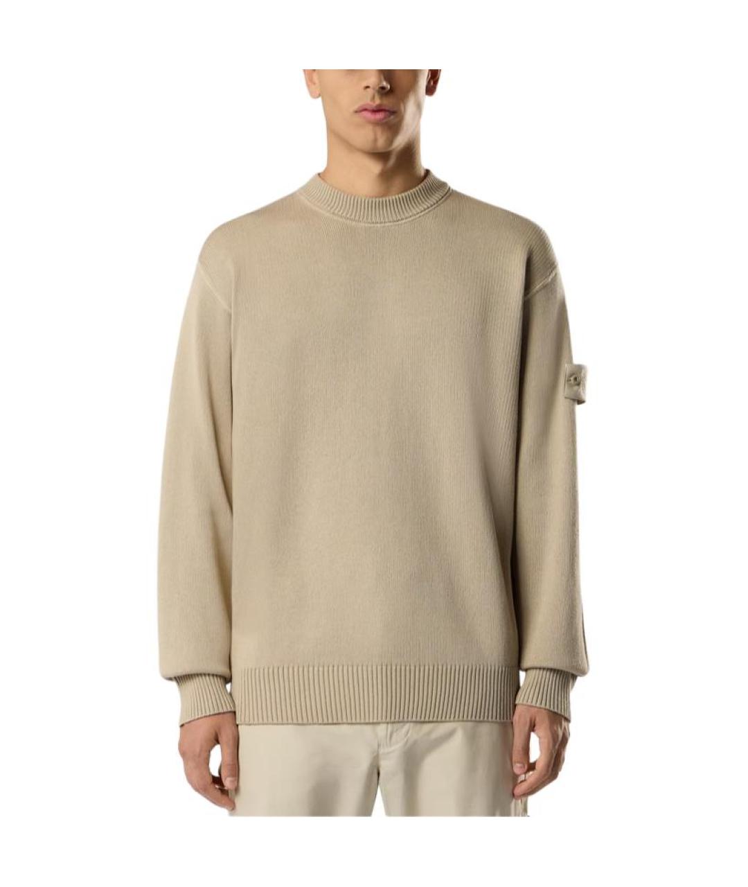 STONE ISLAND Коричневый джемпер / свитер, фото 3