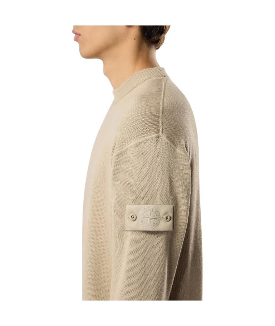 STONE ISLAND Коричневый джемпер / свитер, фото 4