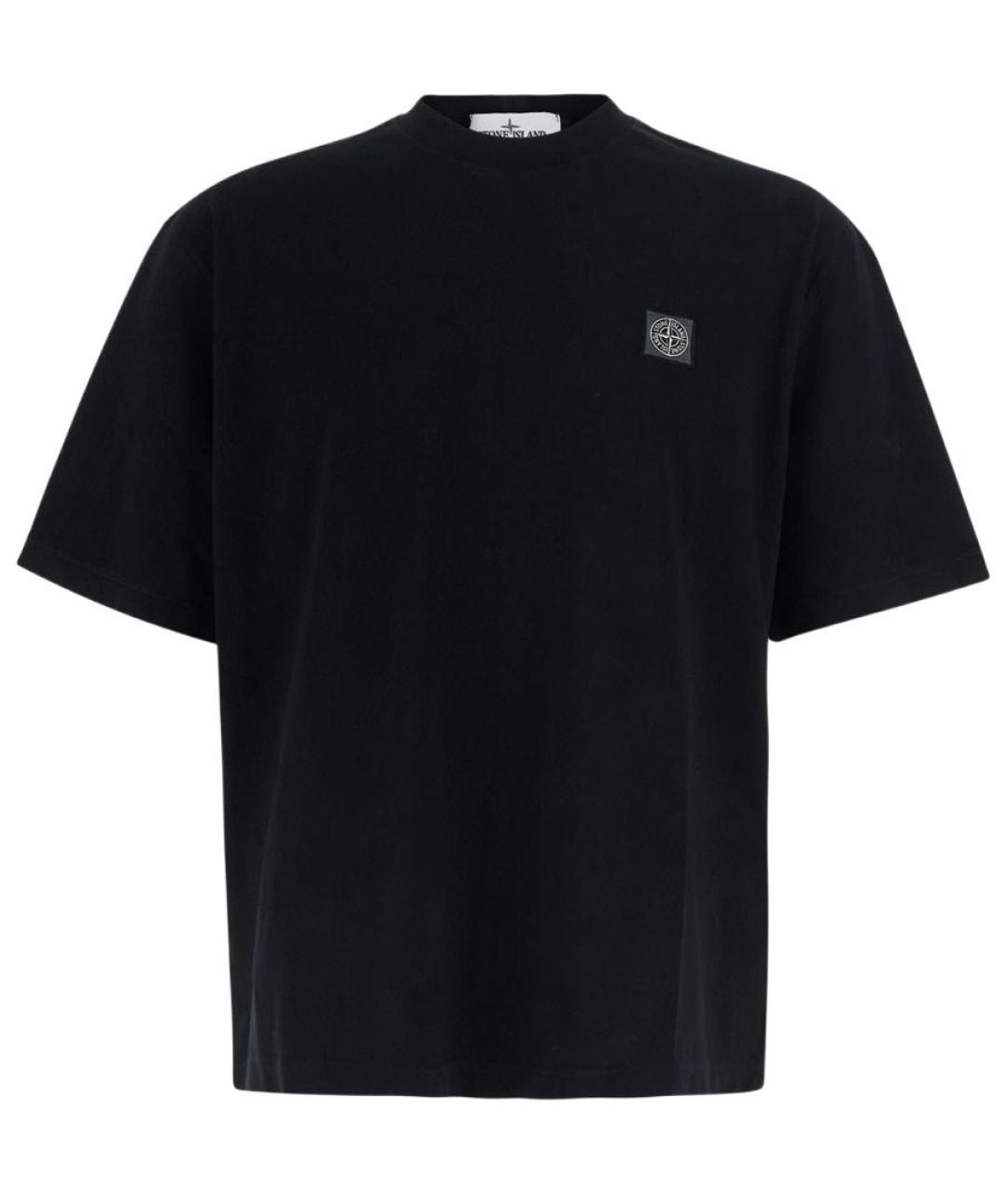 STONE ISLAND Черная футболка, фото 1