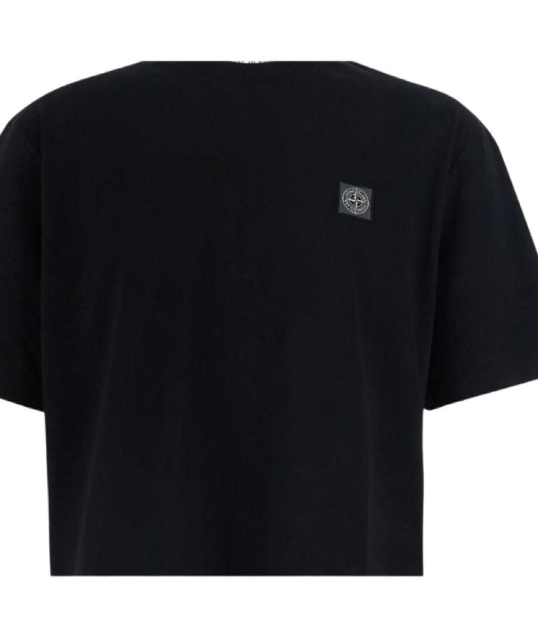 STONE ISLAND Черная футболка, фото 3