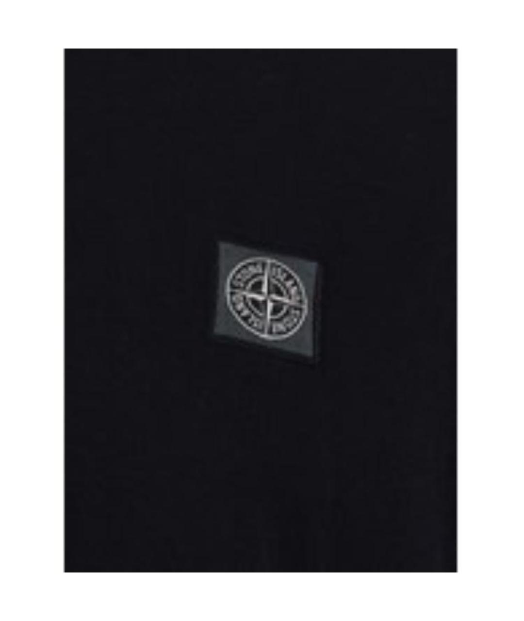 STONE ISLAND Черная футболка, фото 2