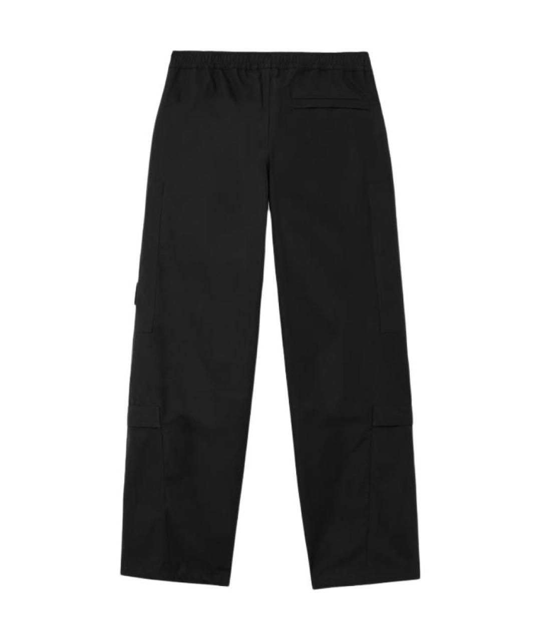 STONE ISLAND Черные повседневные брюки, фото 2