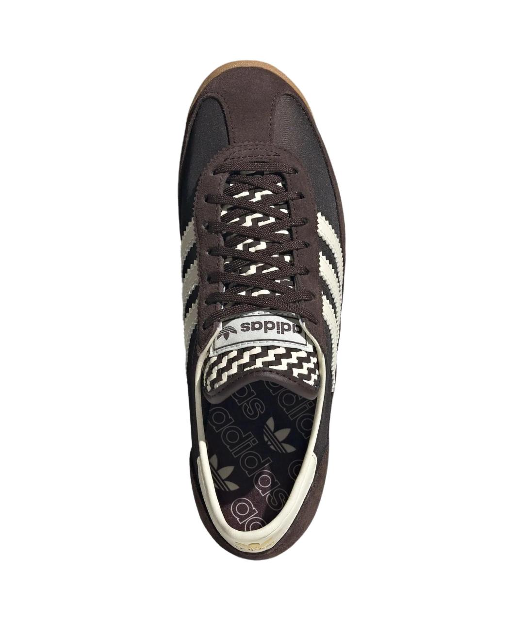 ADIDAS Коричневые кожаные кроссовки, фото 4