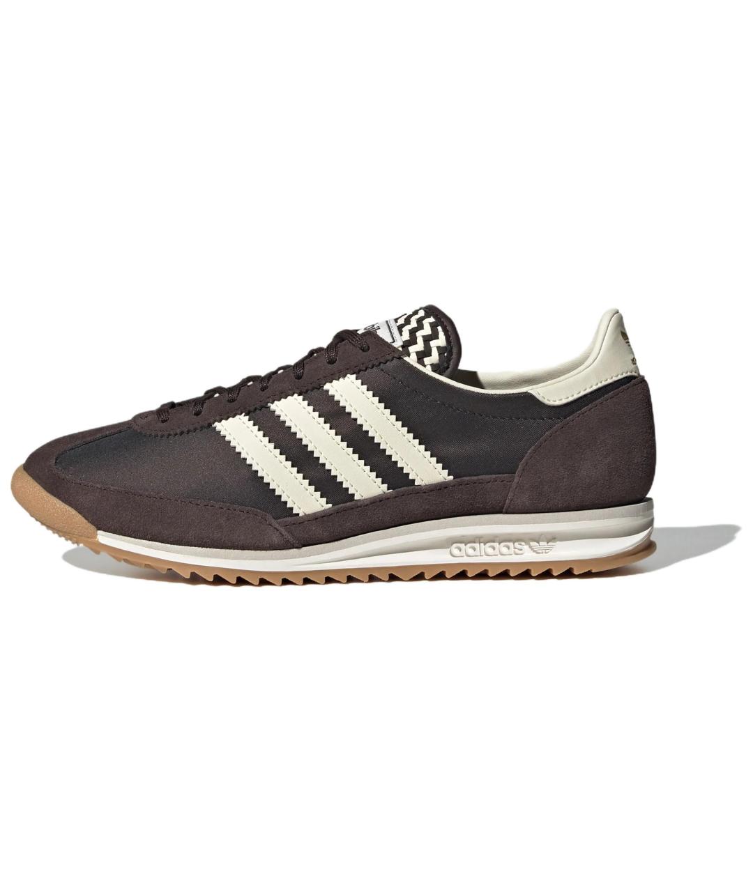 ADIDAS Коричневые кожаные кроссовки, фото 2