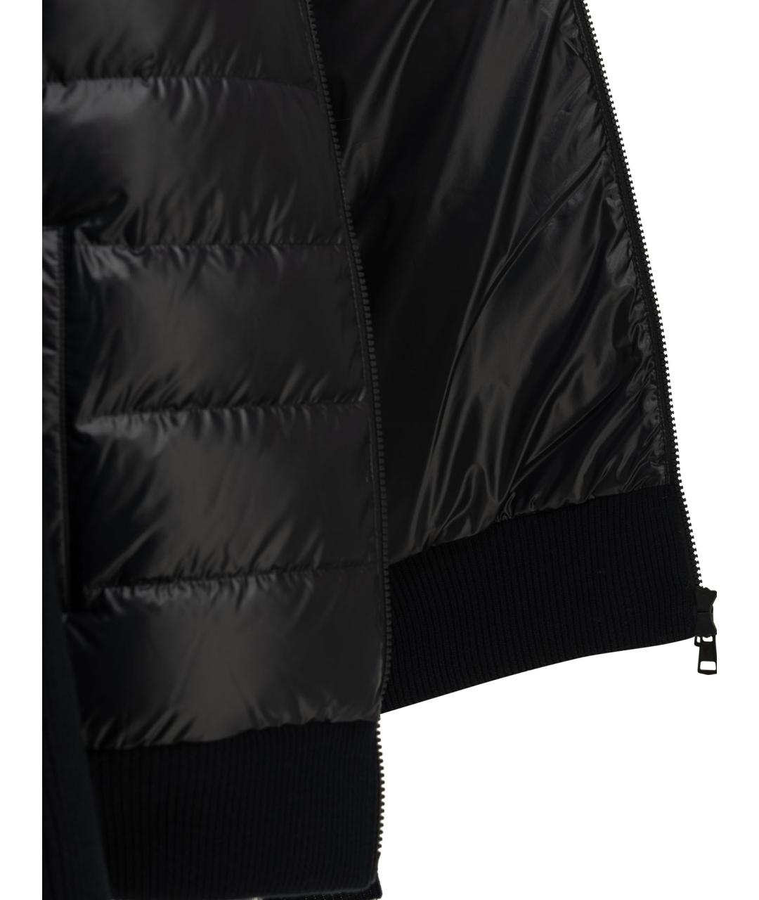 MONCLER Темно-синий шерстяной кардиган, фото 4