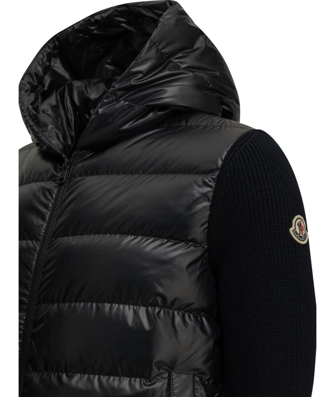 MONCLER Темно-синий шерстяной кардиган, фото 3