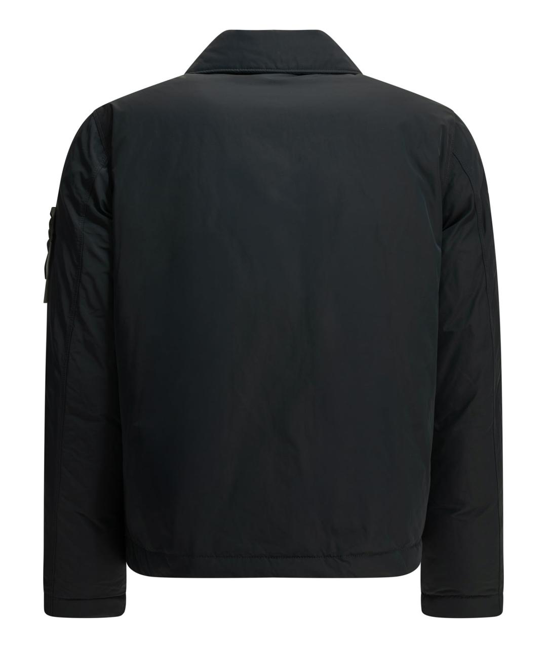 STONE ISLAND Темно-синяя полиэстеровая куртка, фото 2