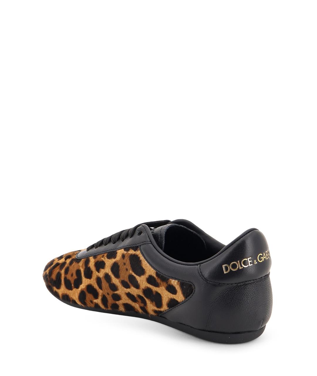 DOLCE&GABBANA Мульти кожаные кроссовки, фото 3