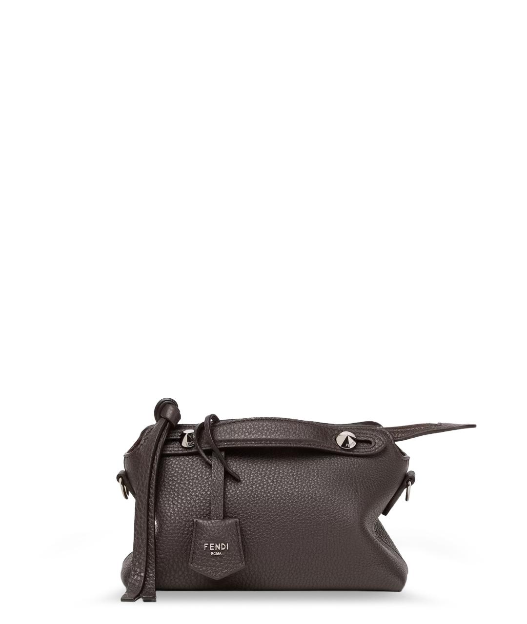 FENDI Бордовая кожаная сумка через плечо, фото 1