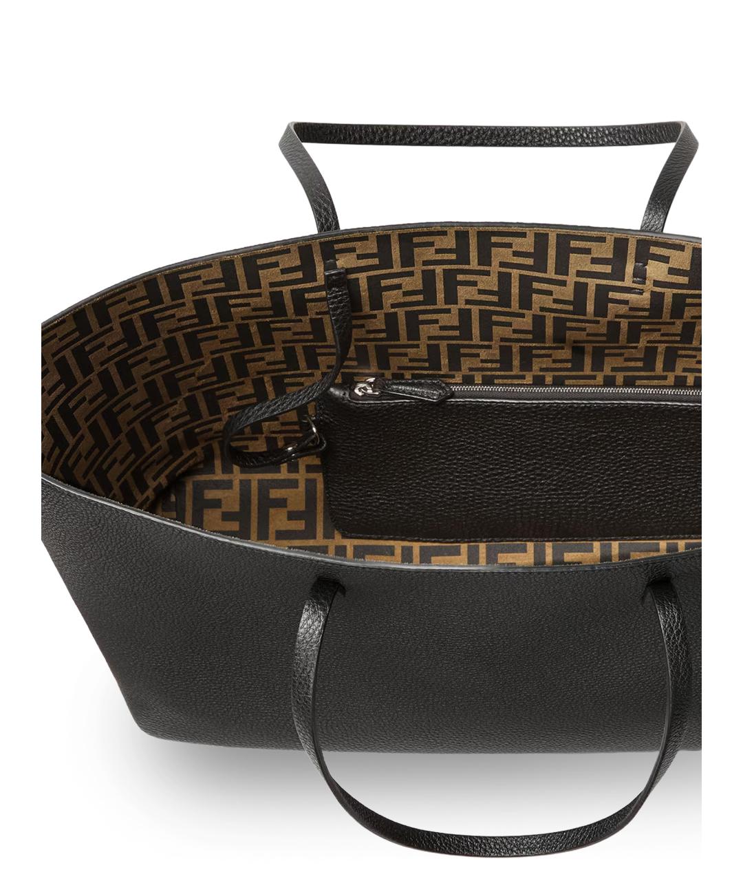 FENDI Черная сумка тоут, фото 4