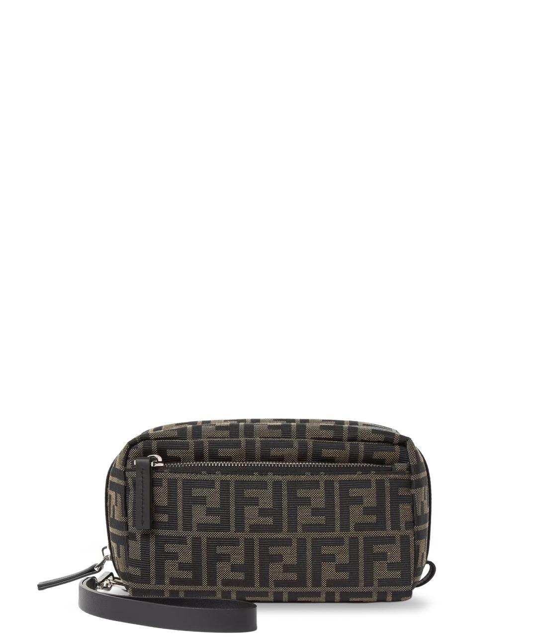 FENDI Коричневая барсетка, фото 1