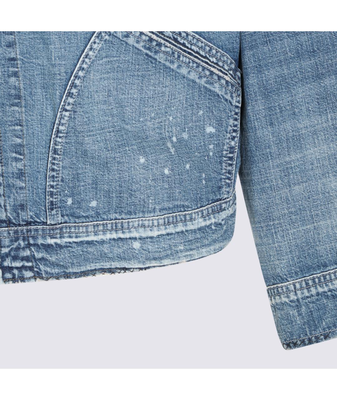 MAISON MARGIELA Синяя хлопковая куртка, фото 4