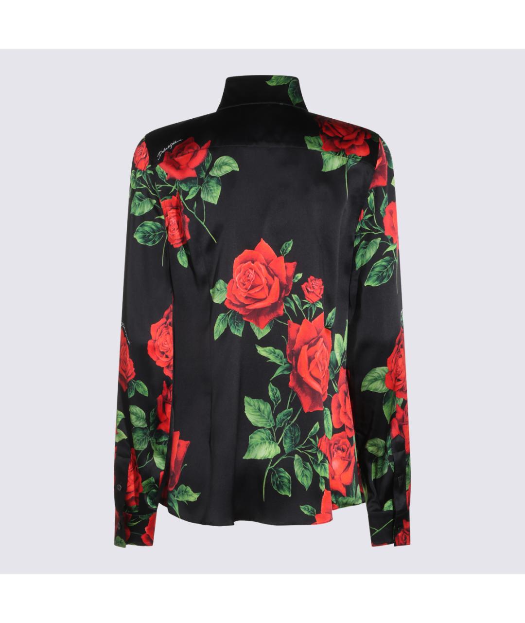 DOLCE&GABBANA Черная шелковая рубашка, фото 2