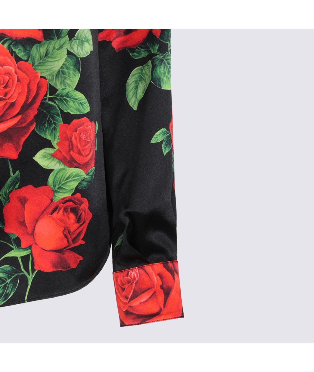 DOLCE&GABBANA Черная шелковая рубашка, фото 3