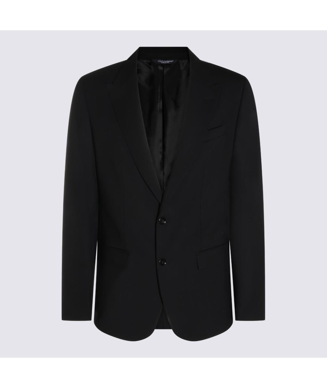 DOLCE&GABBANA Черный классический костюм, фото 3