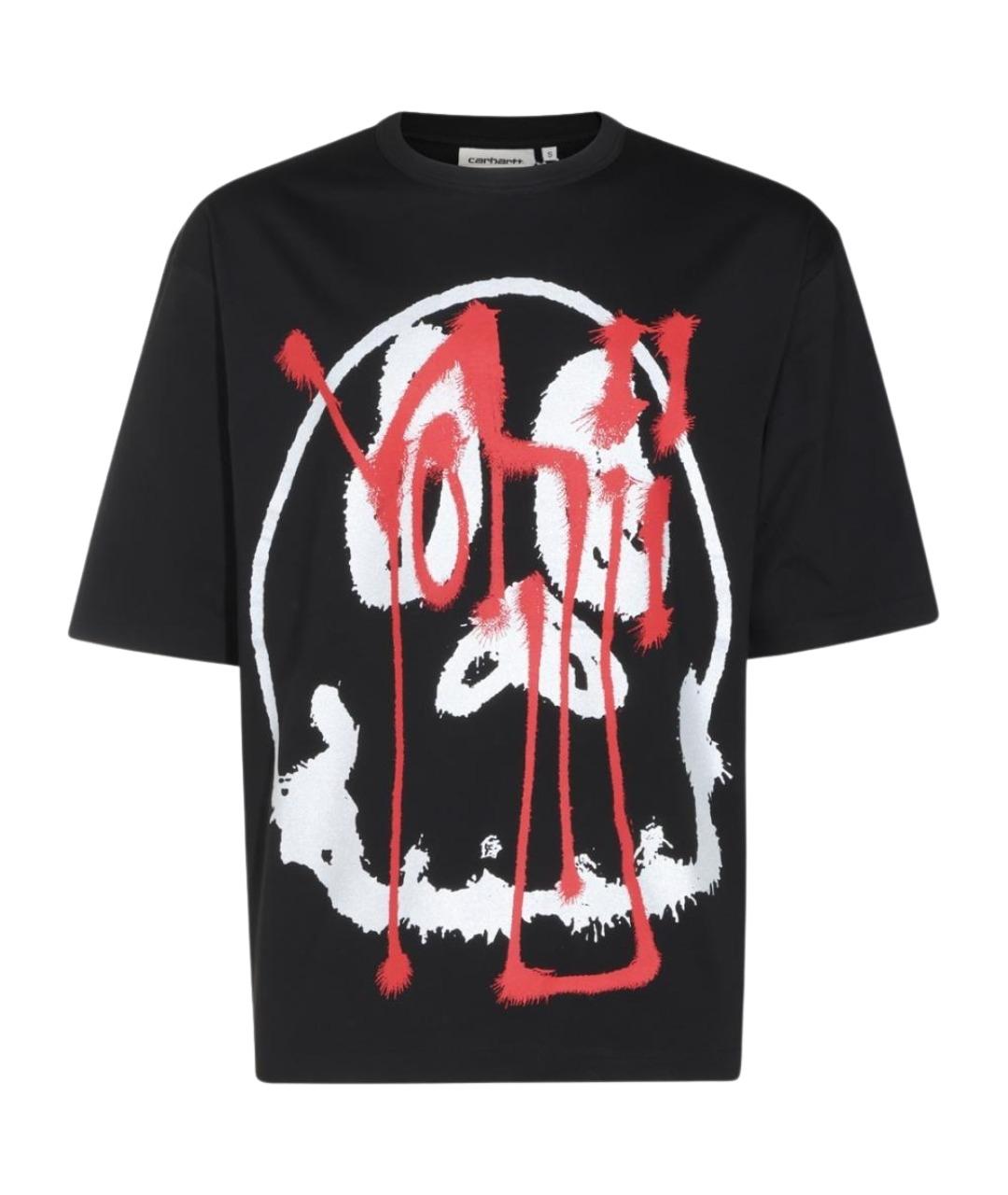 Y-3 Черная хлопковая футболка, фото 1