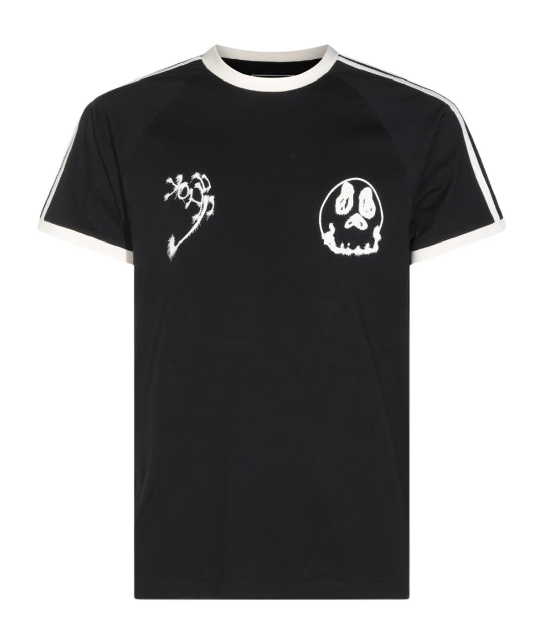 Y-3 Черная хлопковая футболка, фото 1