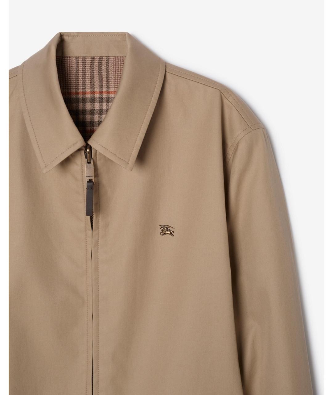 BURBERRY Бежевая шерстяная куртка, фото 3