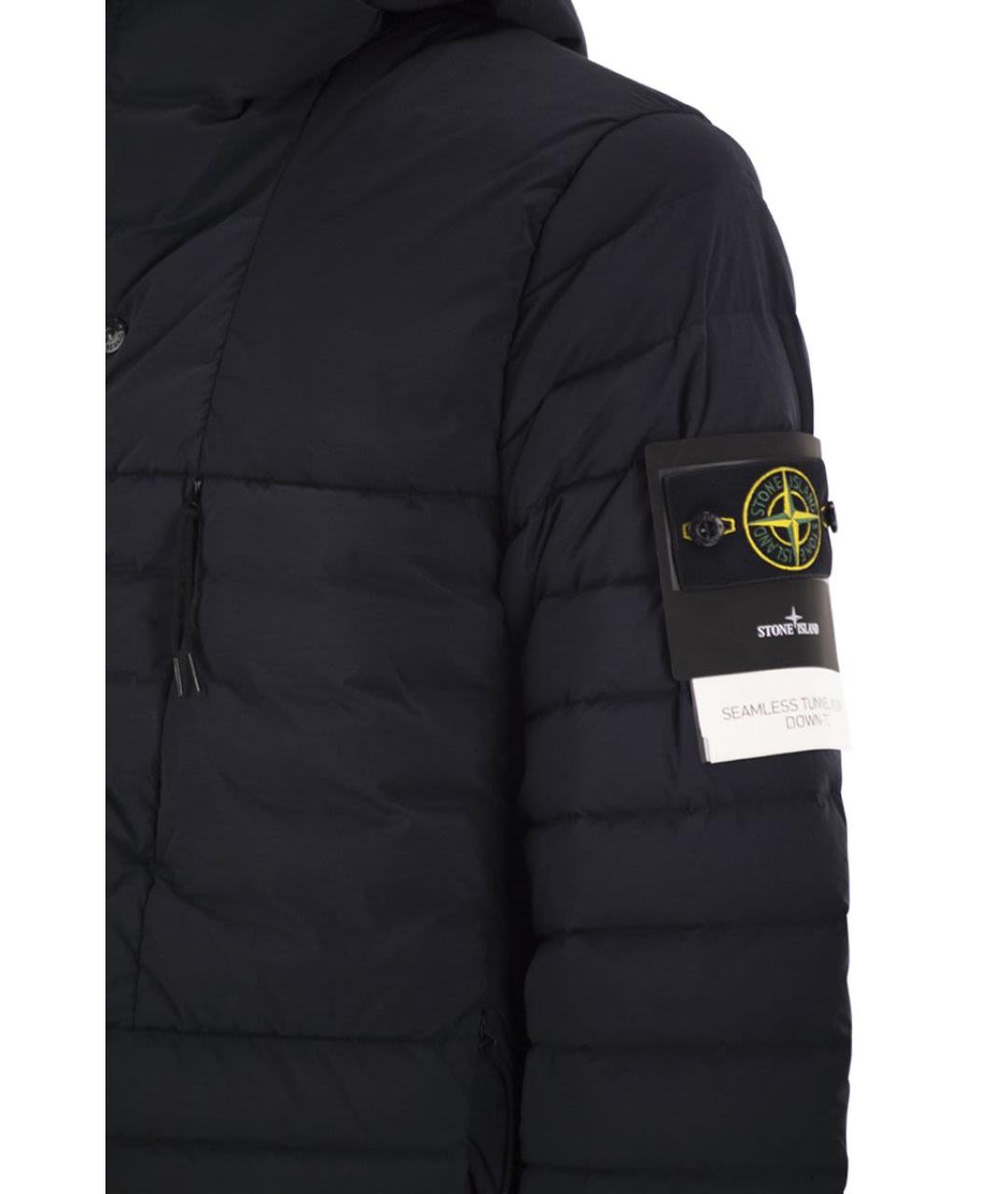 STONE ISLAND Синяя полиамидовая куртка, фото 4