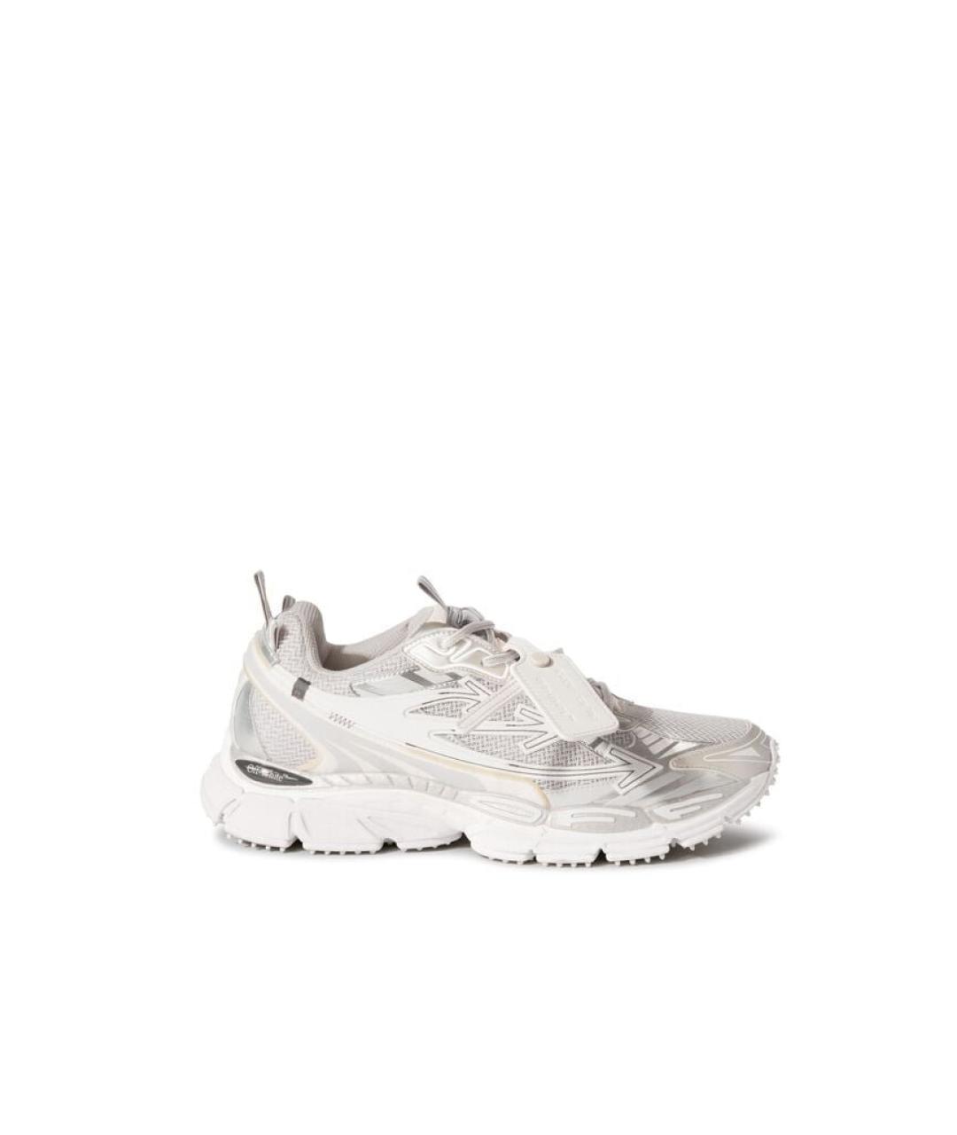 OFF-WHITE Серые синтетические низкие кроссовки / кеды, фото 4