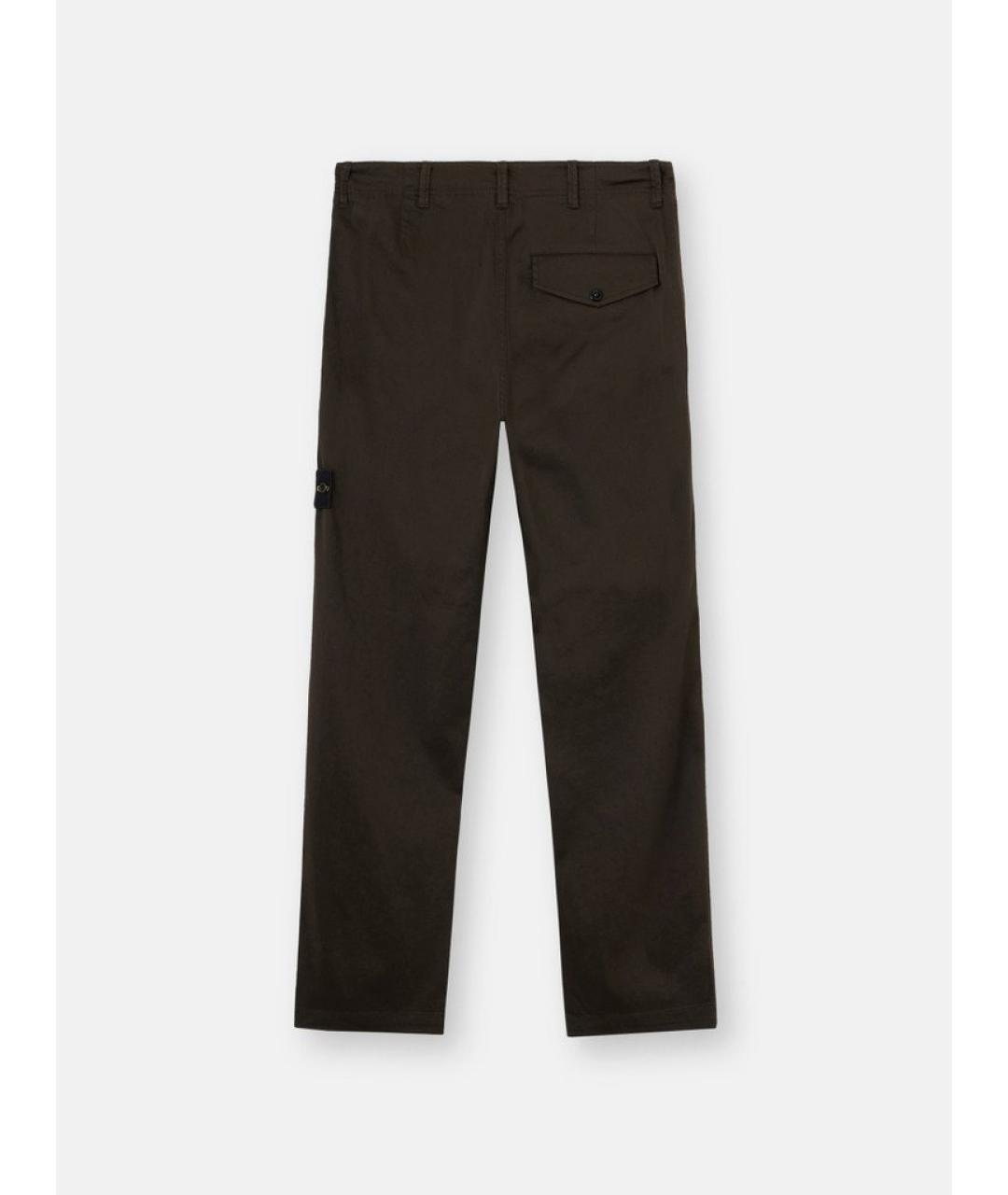 STONE ISLAND Хлопковые повседневные брюки, фото 3