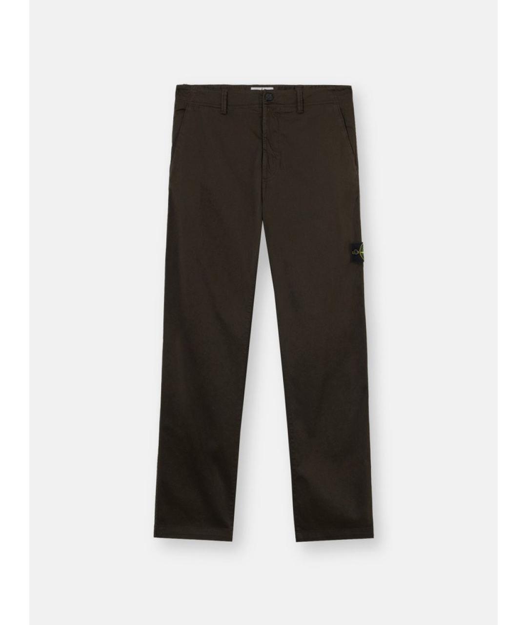 STONE ISLAND Хлопковые повседневные брюки, фото 4