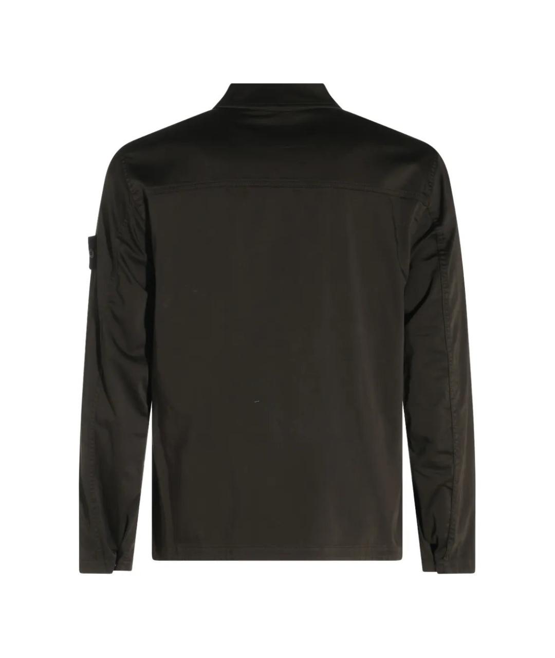 STONE ISLAND Серая хлопковая куртка, фото 3