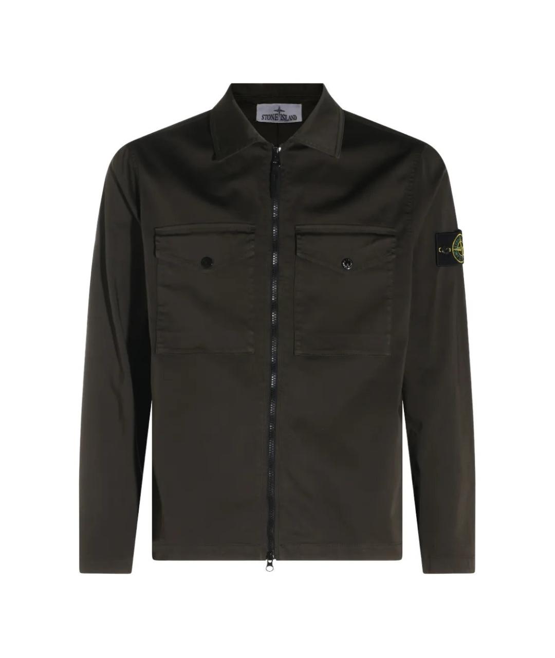 STONE ISLAND Серая хлопковая куртка, фото 1