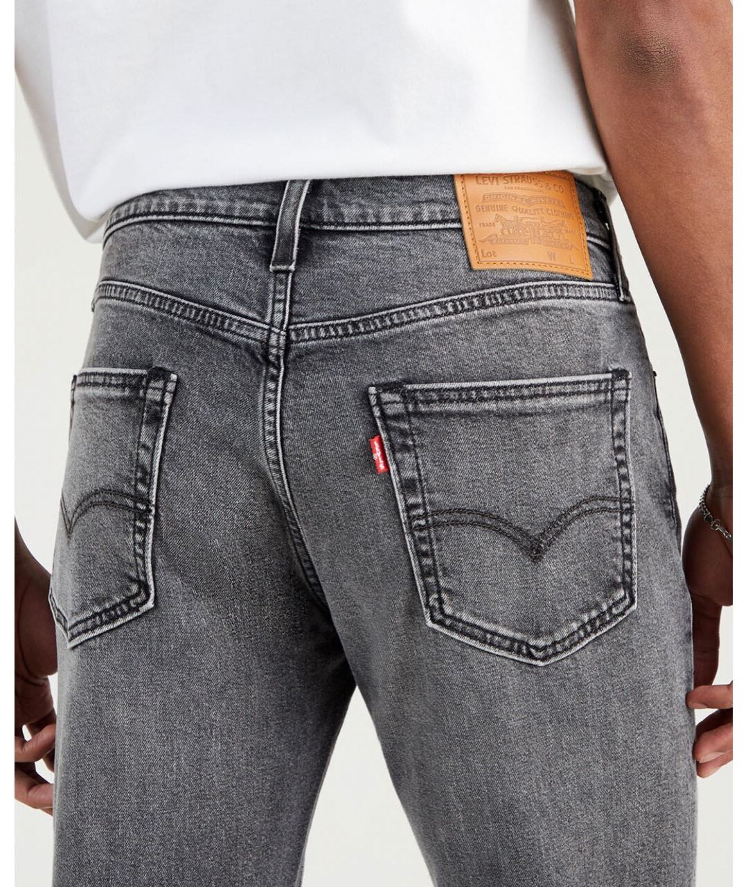 LEVI'S Серые хлопко-лиоцелловые джинсы скинни, фото 5