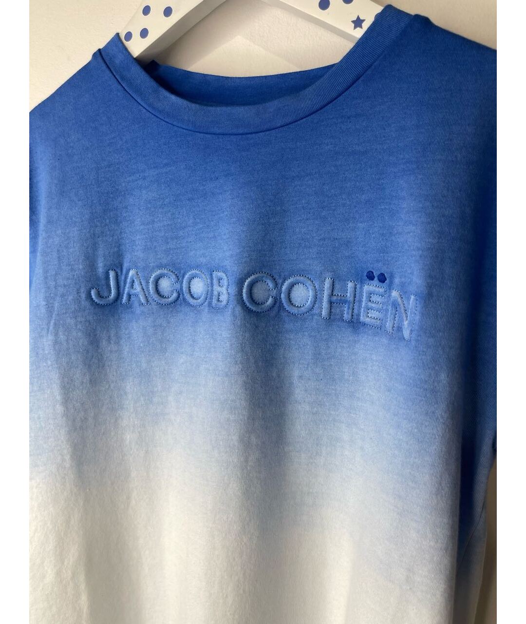 JACOB COHEN Синяя хлопковая детская футболка, фото 2