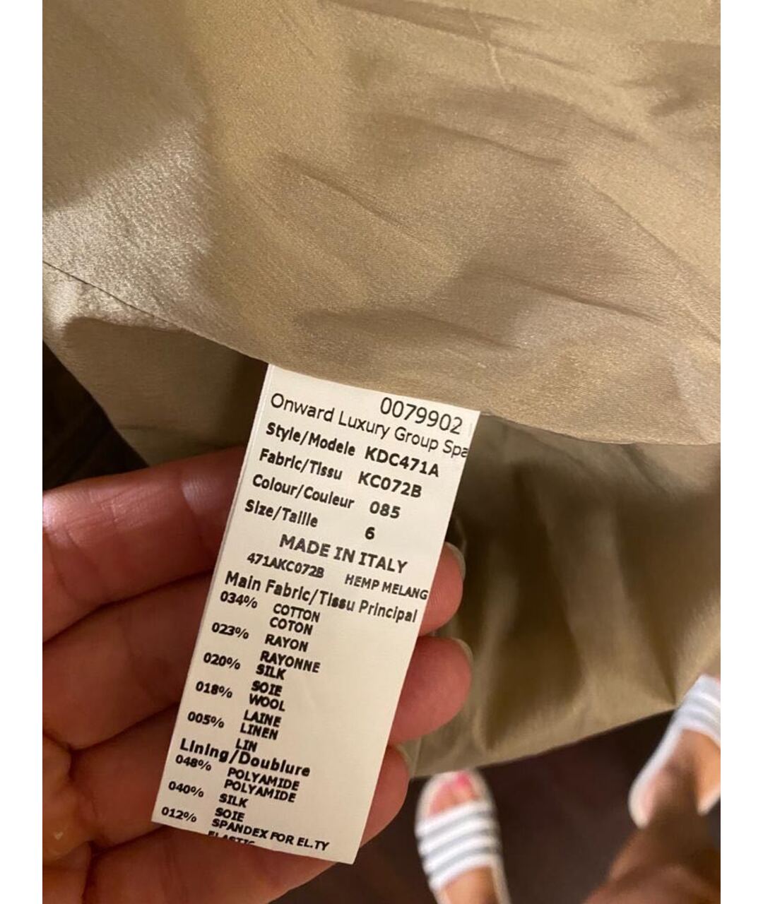MICHAEL KORS Бежевое хлопковое повседневное платье, фото 4