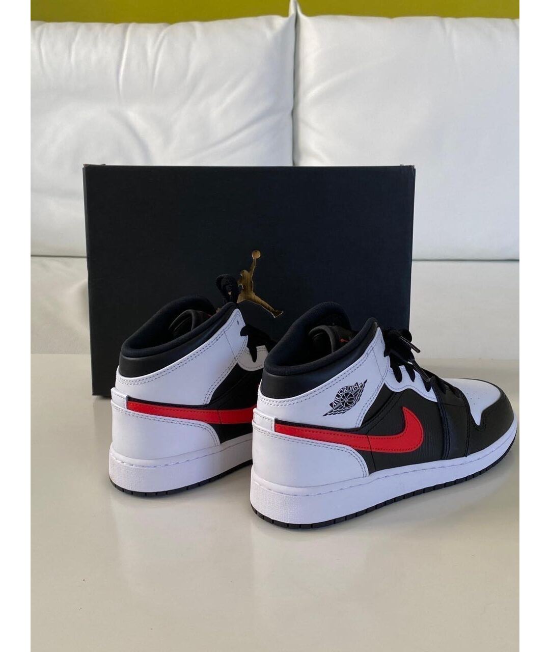 JORDAN Черные кроссовки из искусственной кожи, фото 4