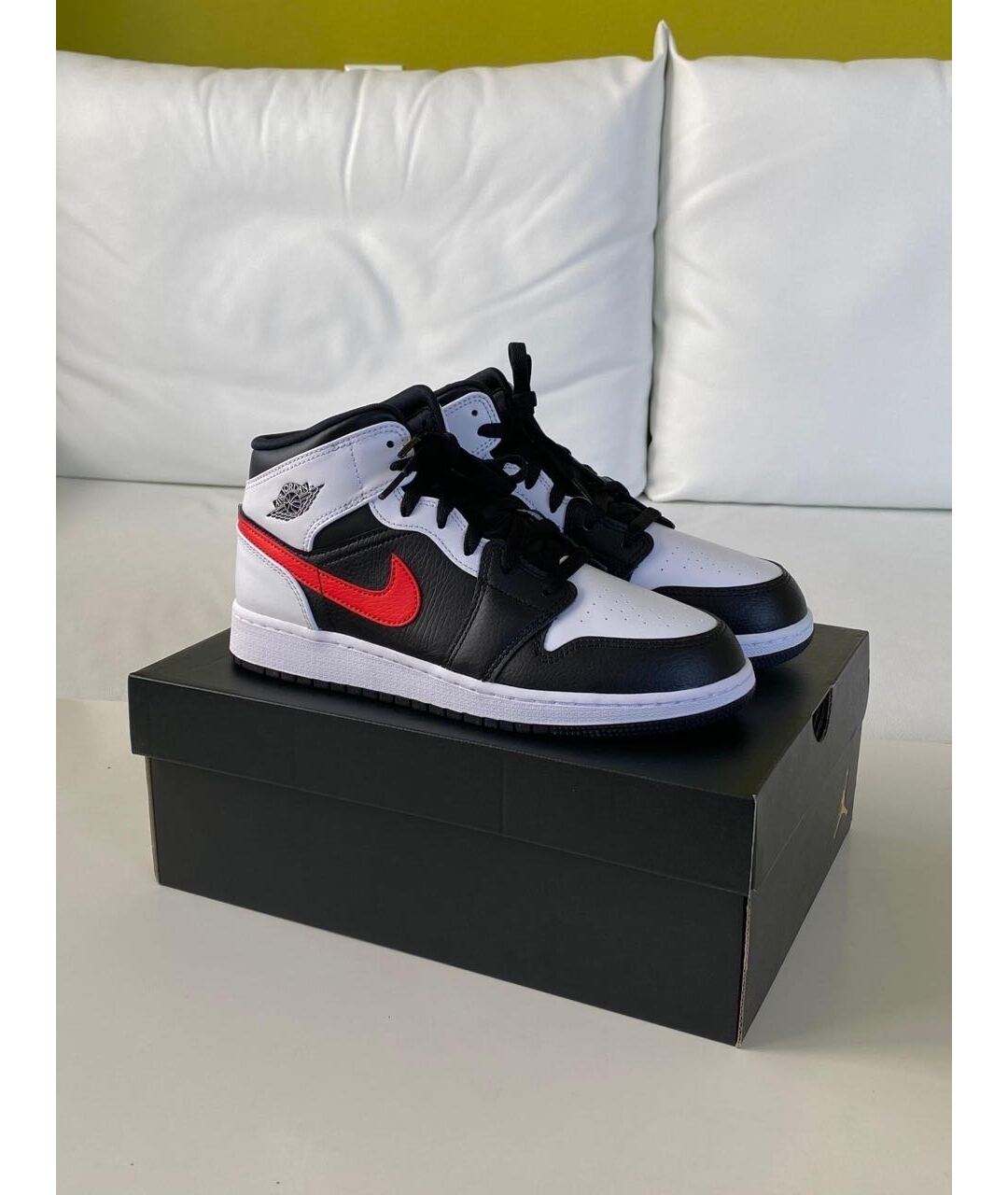 JORDAN Черные кроссовки из искусственной кожи, фото 3