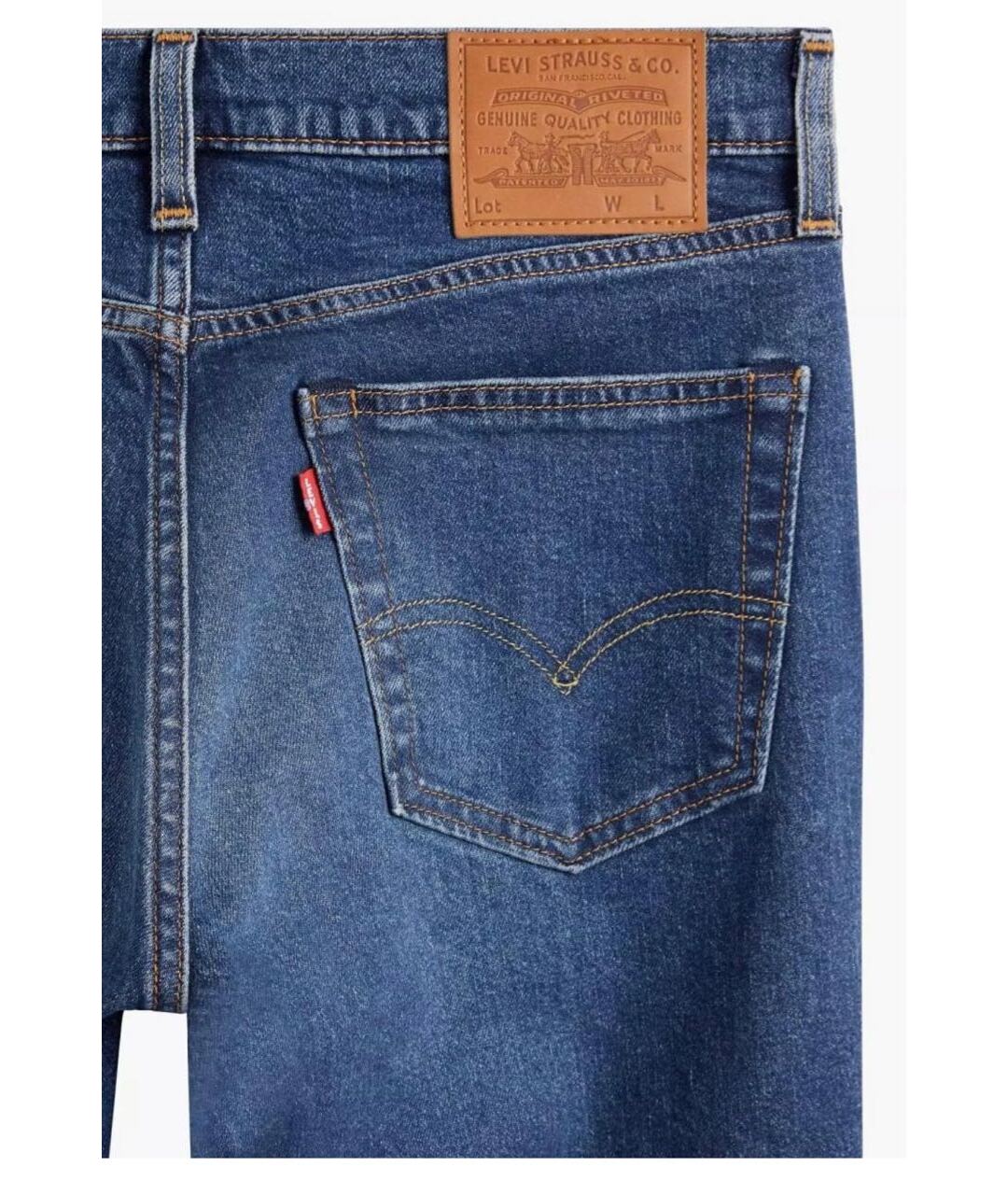 LEVI'S Синие хлопко-лиоцелловые джинсы скинни, фото 6