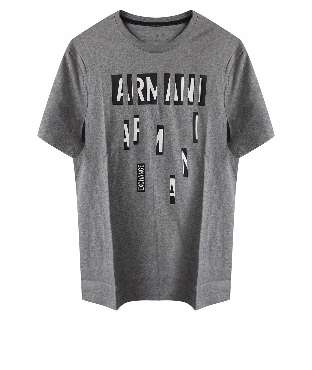 ARMANI EXCHANGE Серая хлопковая футболка, фото 1