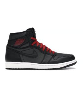 Высокие кроссовки / кеды JORDAN Air Jordan 1 Retro High OG Black Satin Gym Red