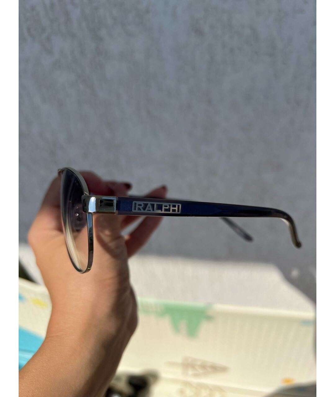 RALPH LAUREN Серые металлические солнцезащитные очки, фото 3