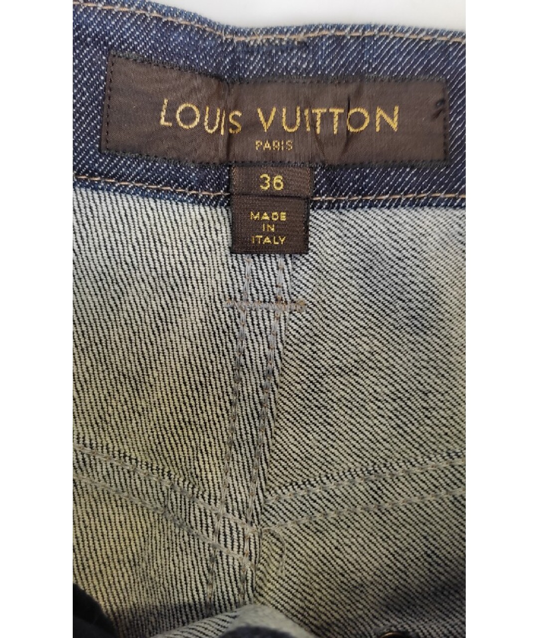 LOUIS VUITTON PRE-OWNED Синие хлопковые шорты, фото 6