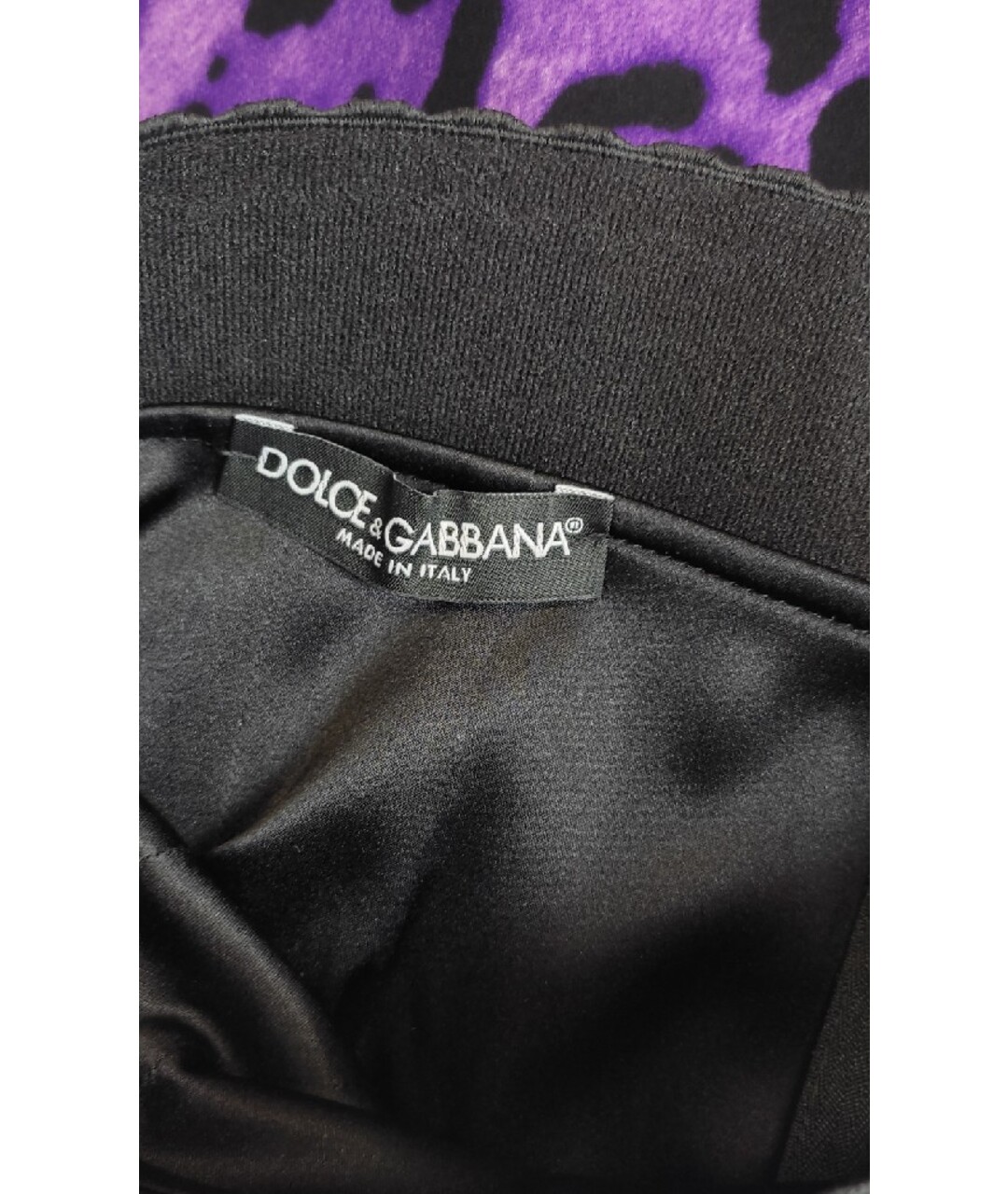 DOLCE&GABBANA Фиолетовая юбка миди, фото 3