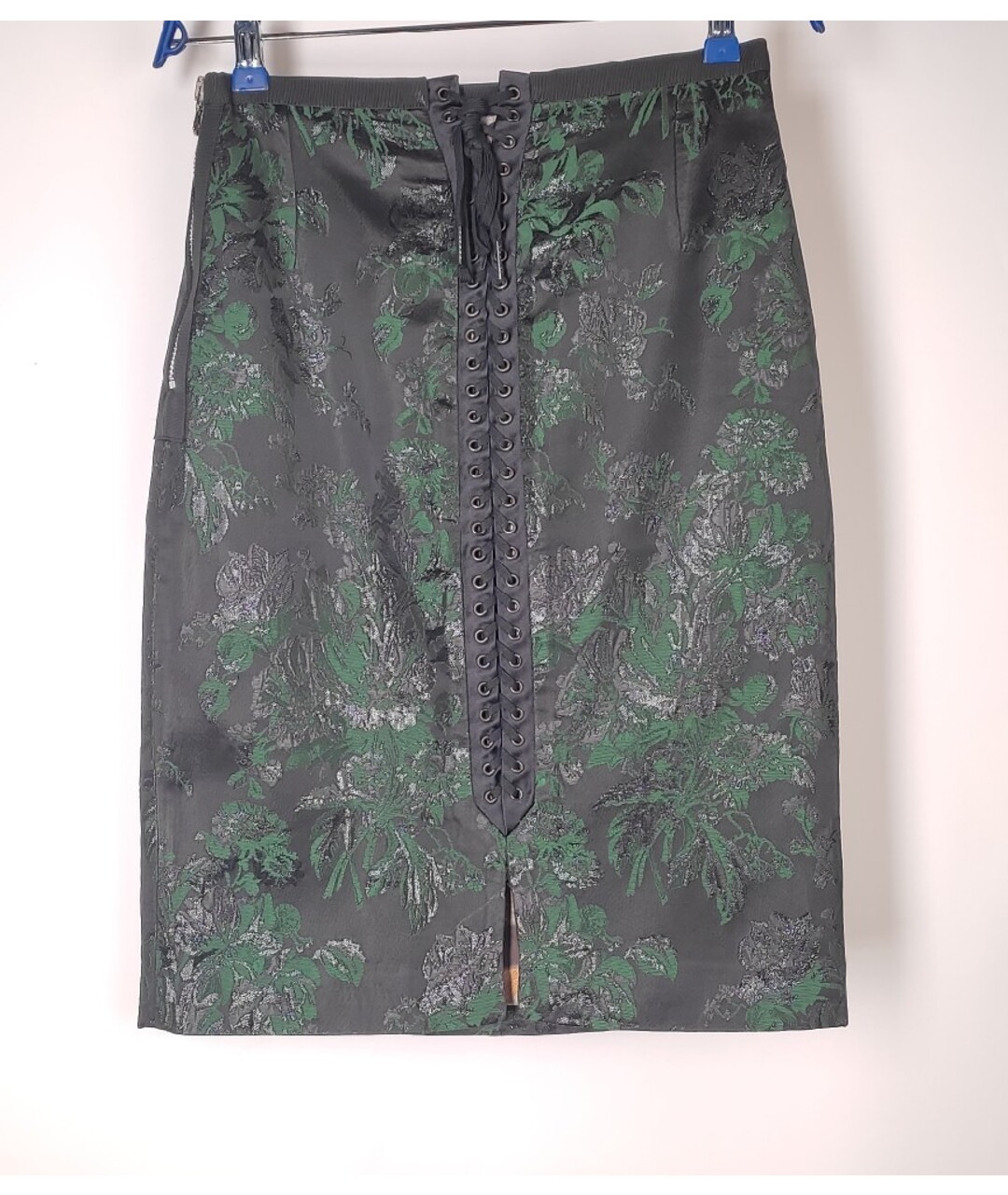 DOLCE&GABBANA Зеленая ацетатная юбка миди, фото 6