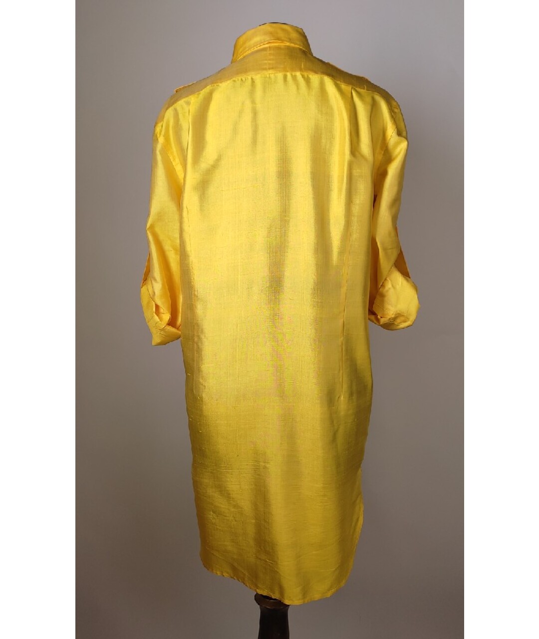 RALPH LAUREN Желтое шелковое платье, фото 3