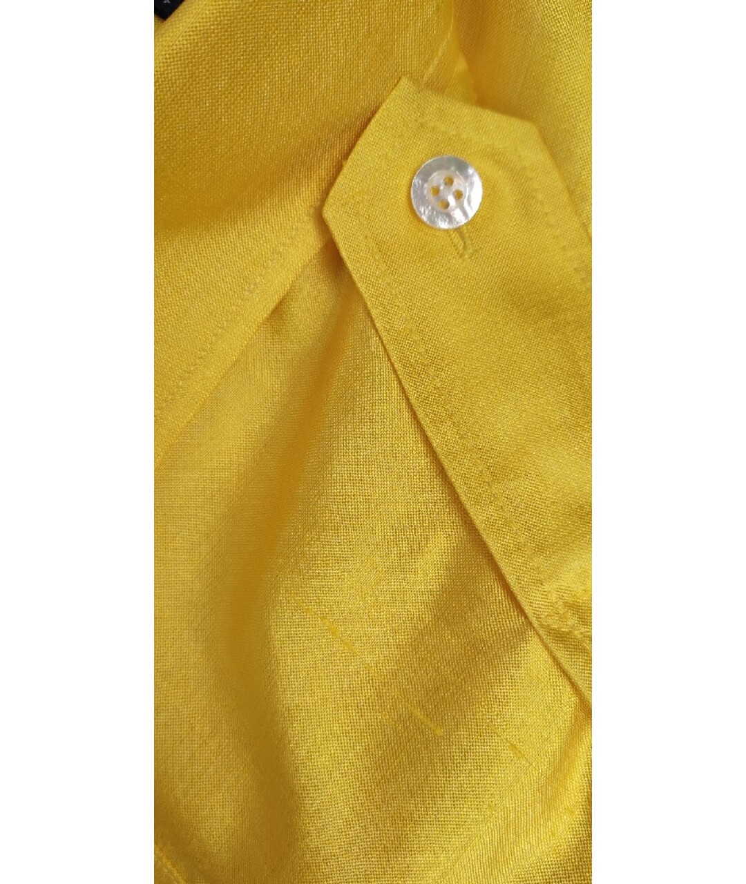 RALPH LAUREN Желтое шелковое платье, фото 5