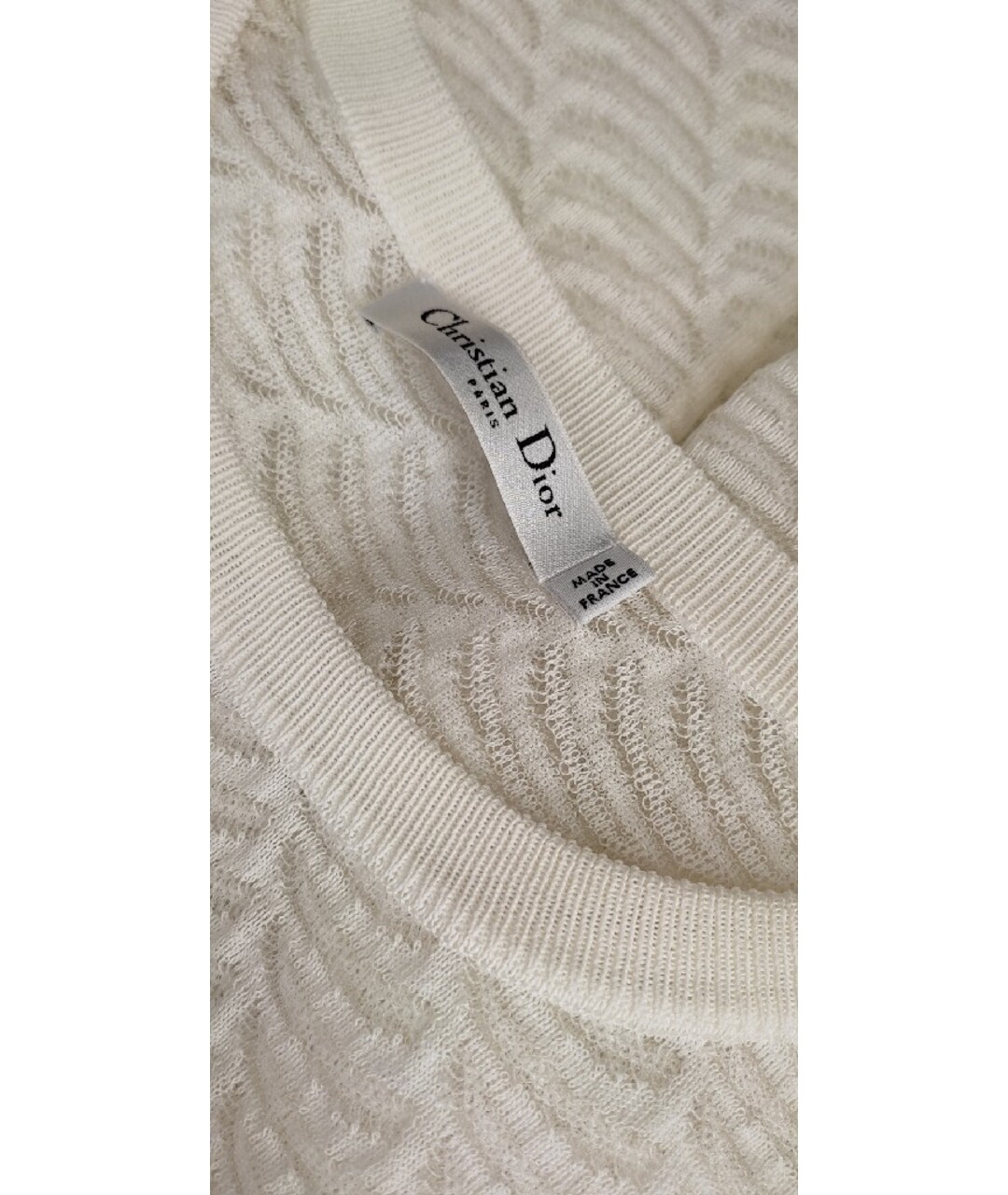 CHRISTIAN DIOR PRE-OWNED Белый полиамидовый джемпер / свитер, фото 4