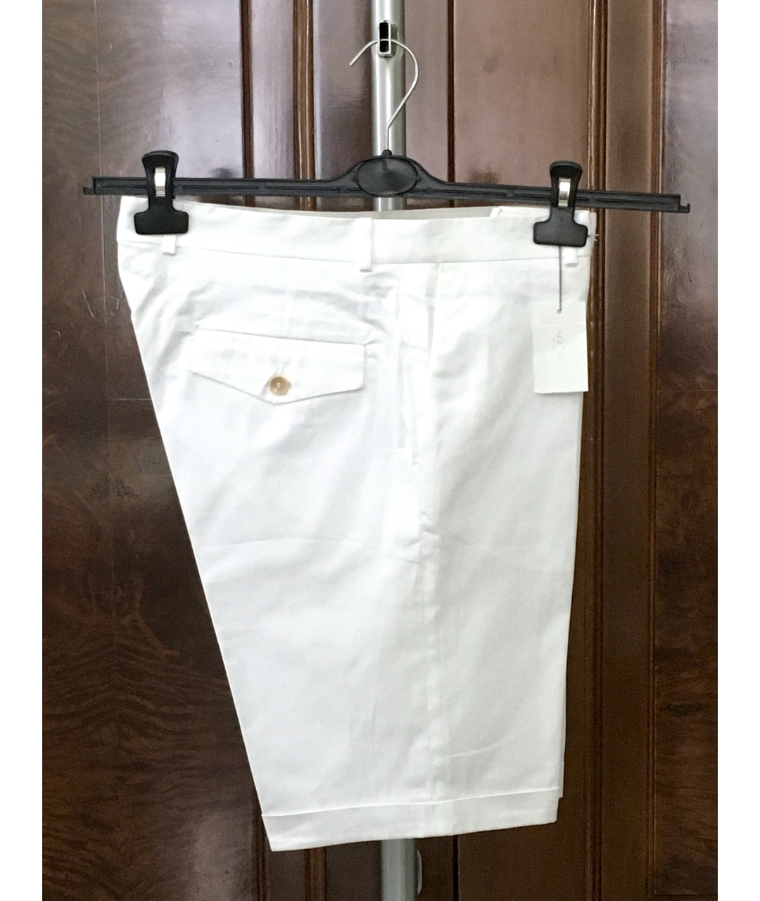 AZZARO Белые хлопко-эластановые шорты, фото 4