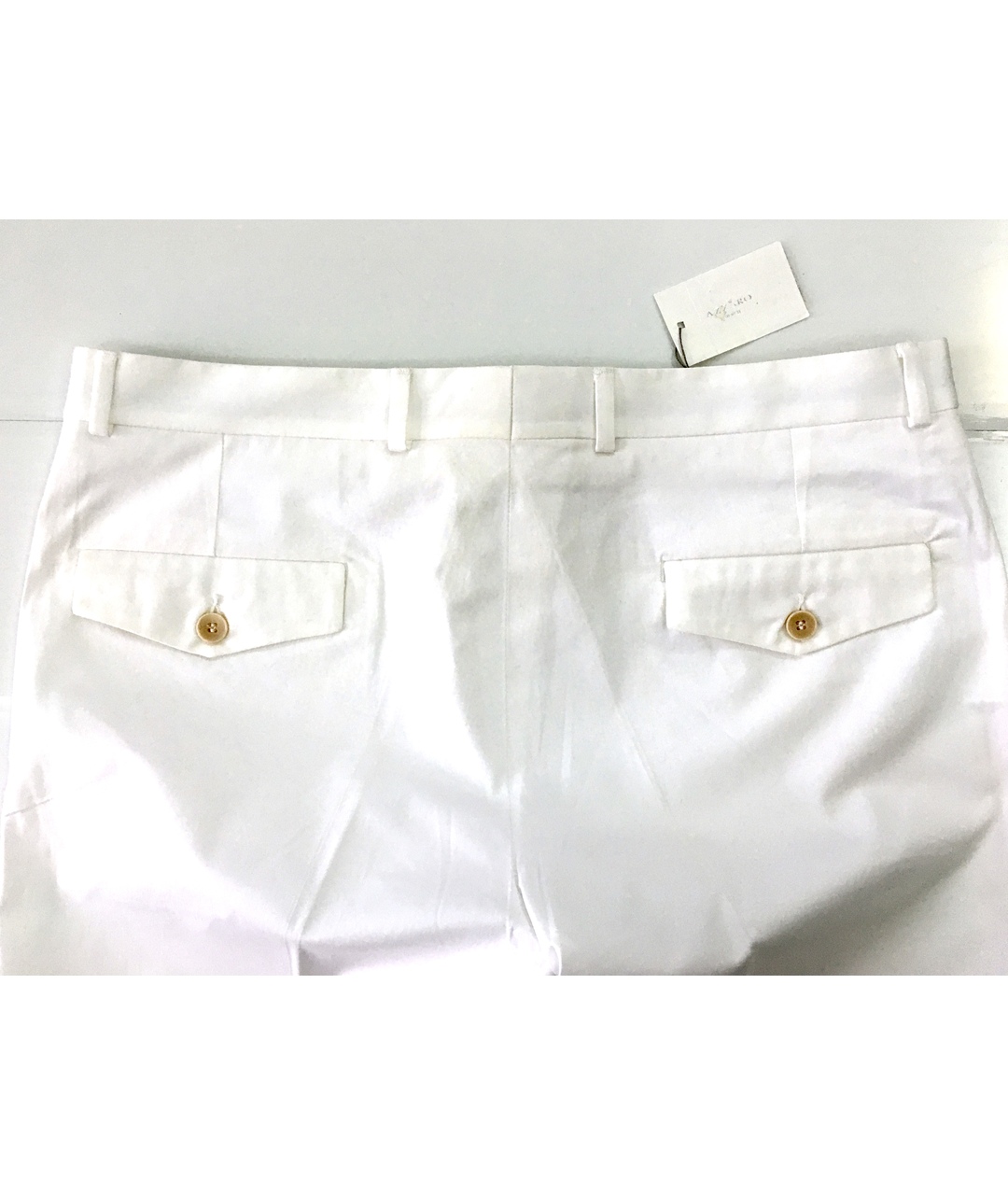 AZZARO Белые хлопко-эластановые шорты, фото 2