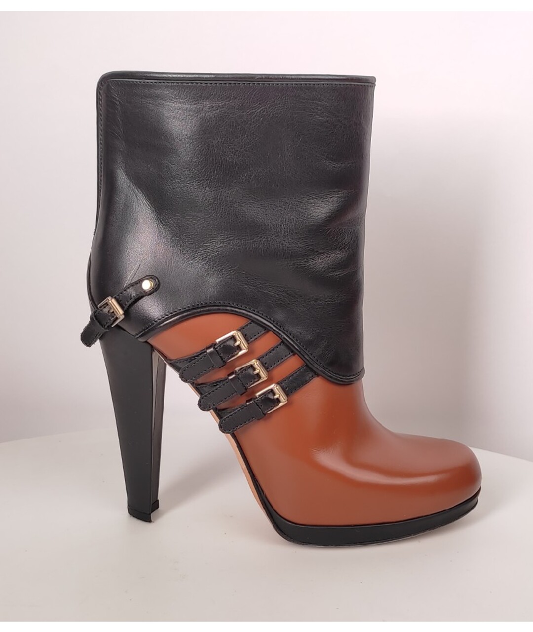 BALLY Коричневые кожаные ботильоны, фото 9