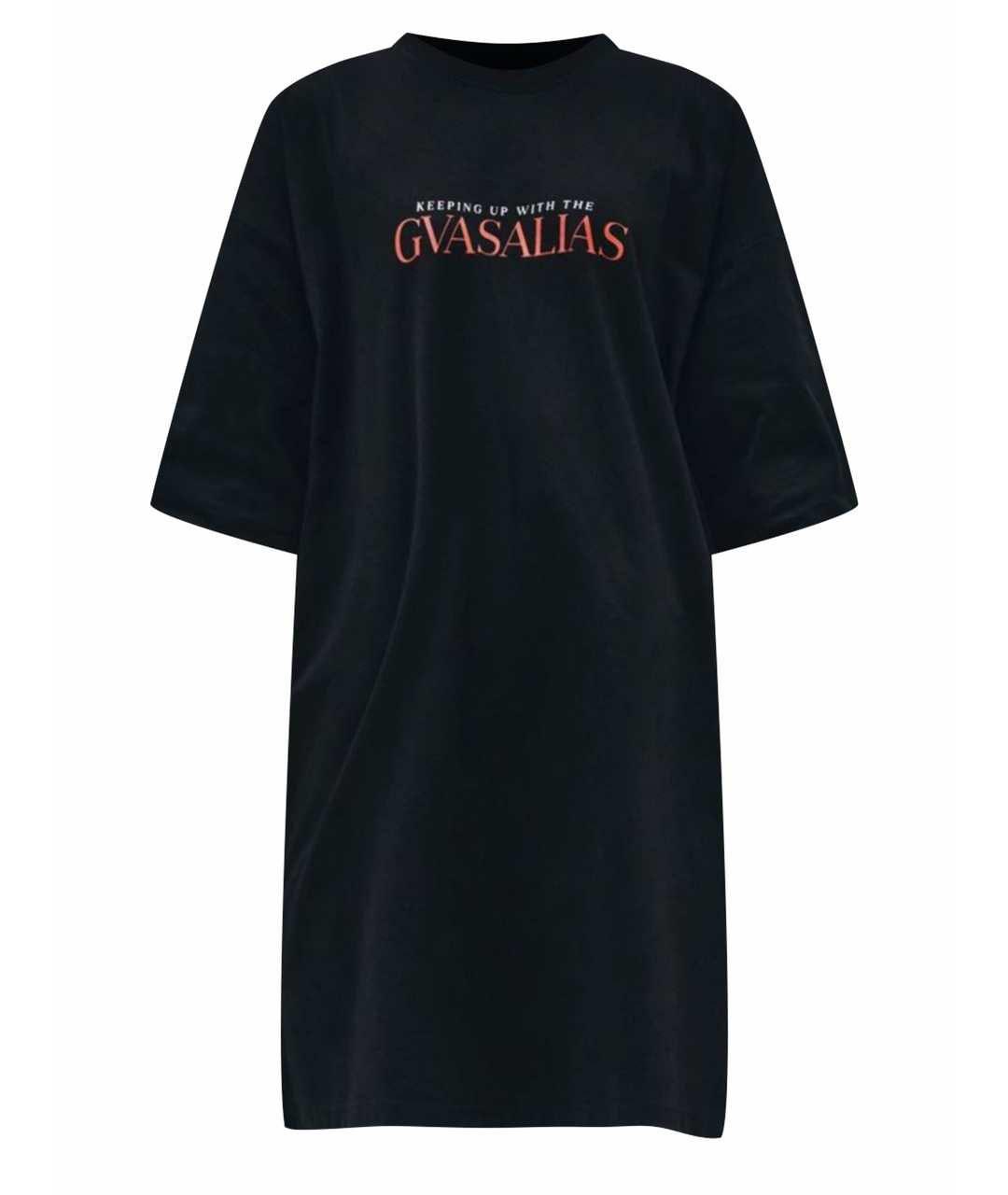 VETEMENTS Черная хлопковая футболка, фото 1